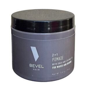 Bevel Beard 2 in 1 Pomade with Coconut Oil and Shea Butter 3.4oz New